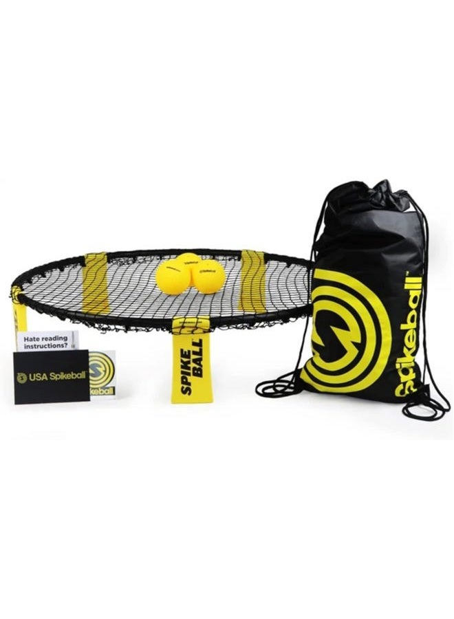 Spikeball طقم لعبة راؤن دنت الأصلي 3 كرات، يتضمن 3 كرات، شبكة، وحقيبة - Image 1